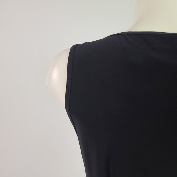 Joseph Ribkoff Little Black Dress Ruched Size 8 - Picture 9 of 15